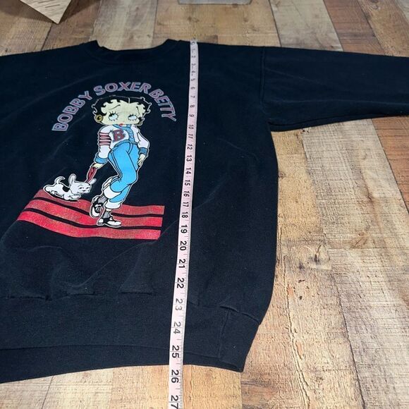 Vintage Betty Boop Bobby-Soxer Betty Crewneck Sweatshirt Size M - Picture 6 of 10
